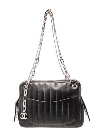 Chanel Vertical Quilt Mademoiselle Ligne Bowling Bag