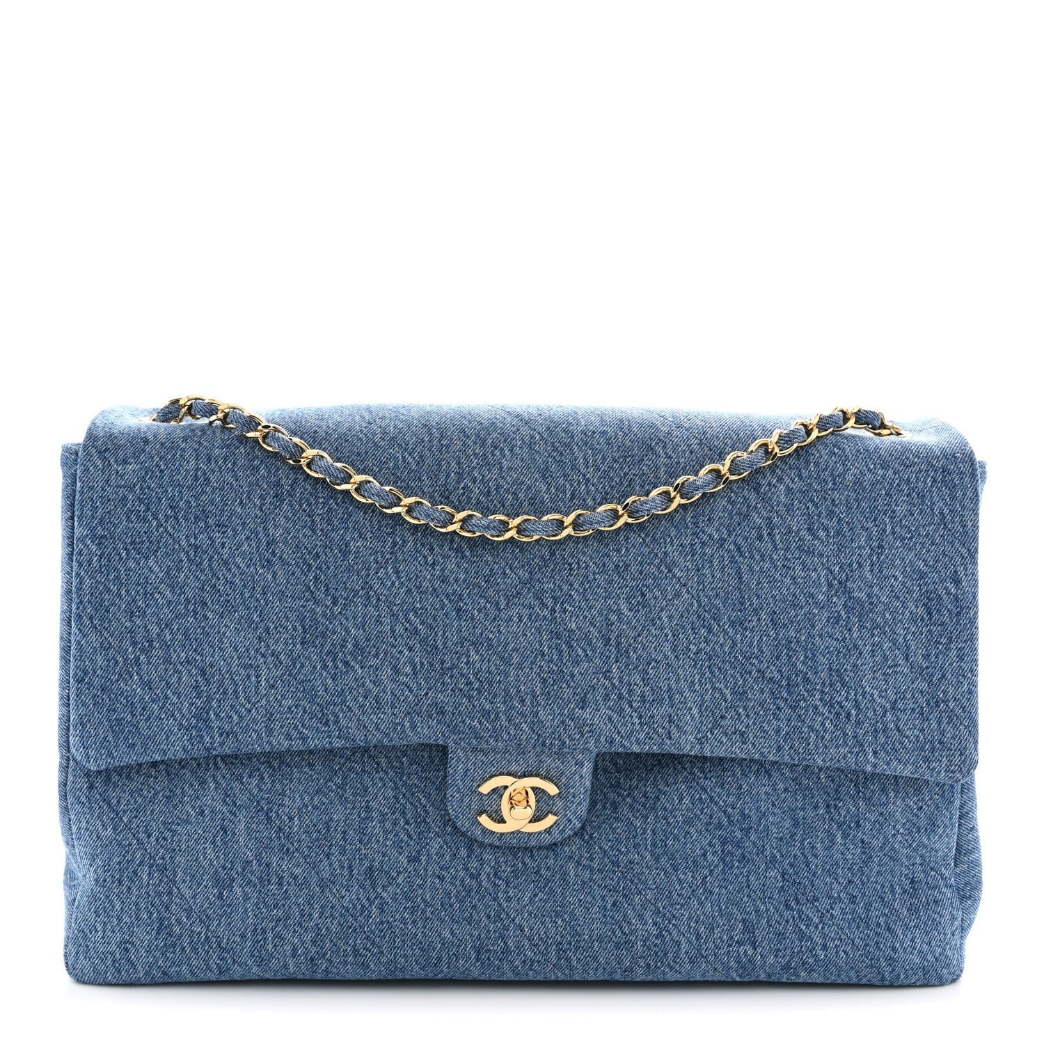 Chanel Chanel Denim Souplissimo Maxi Flap Blue