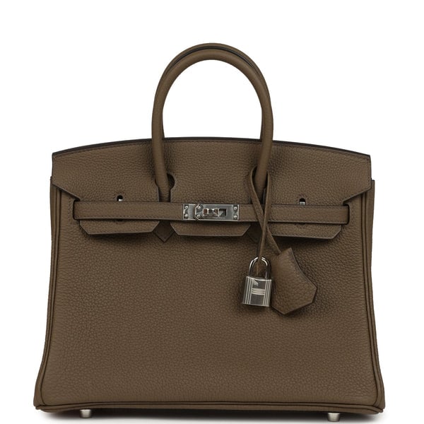Hermes Hermes Birkin 25 Toundra Togo Palladium Hardware