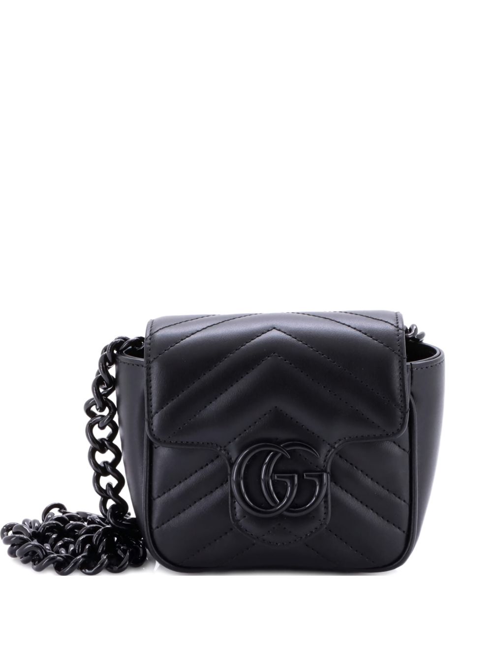 GG Marmont Flap Matelasse Leather Mini belt bag