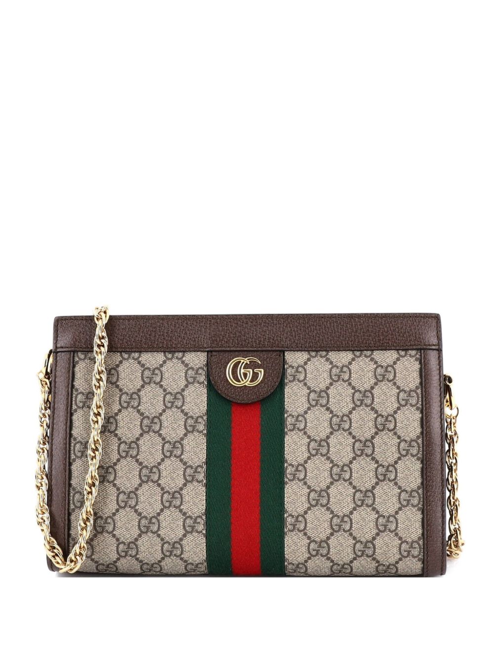 Ophidia Chain Shoulder Bag GG Coated Canvas Small crossbody bag