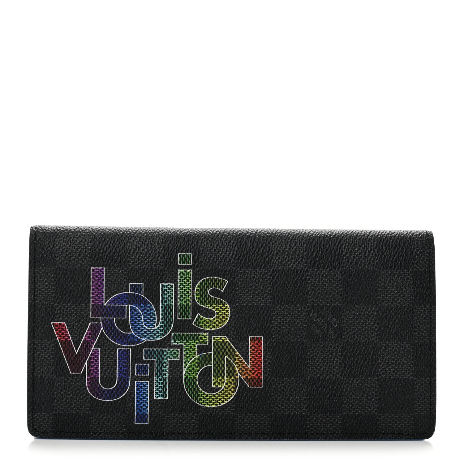 Louis Vuitton Damier Graphite Rainbow Brazza Wallet