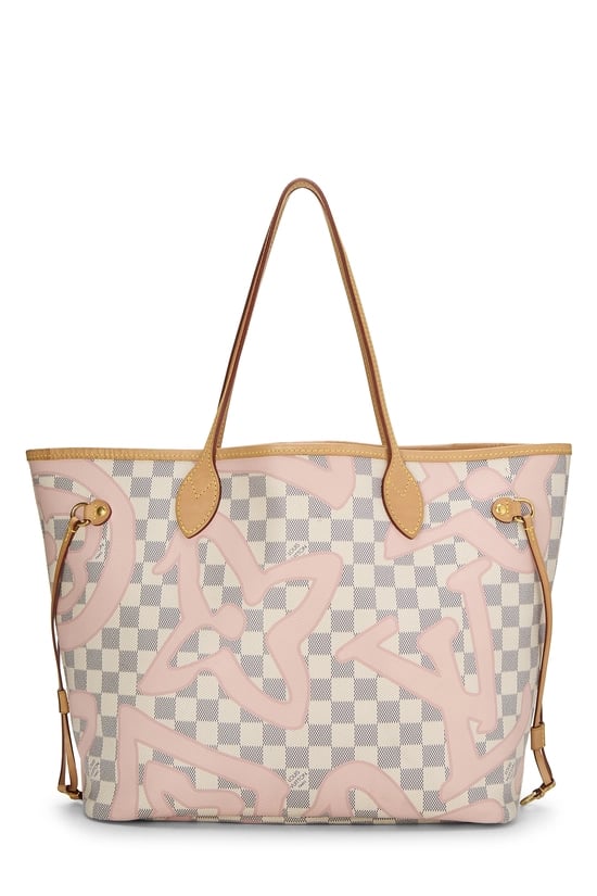 Louis Vuitton Pink Summer Spirit Damier Azur Tahitienne Neverfull Tote MM