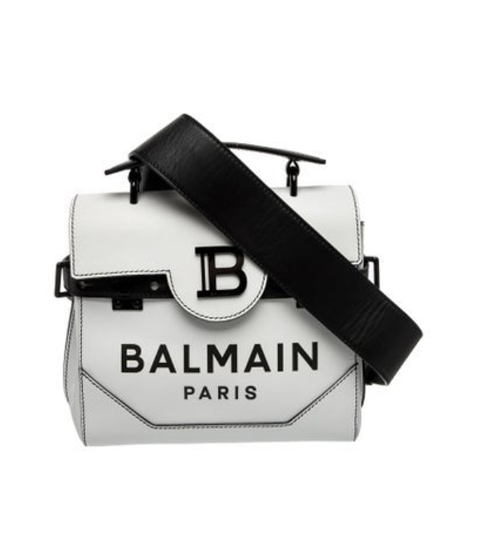 Balmain Leather Top Handle Bag