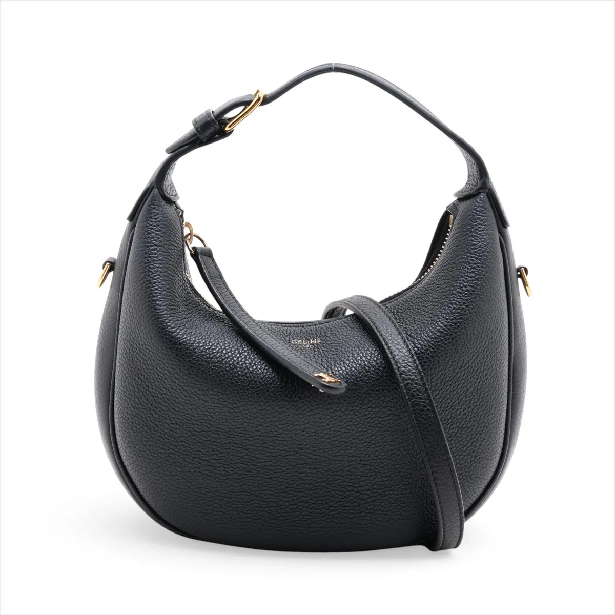 Celine teen Lulu Leather 2 Way Shoulder Bag Black