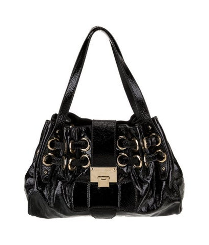 Jimmy Choo Choo Patent Leather Shoulder Bag