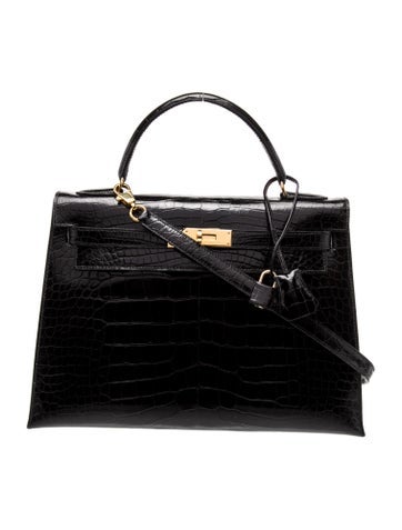 Hermes Shiny Alligator Kelly Sellier 32