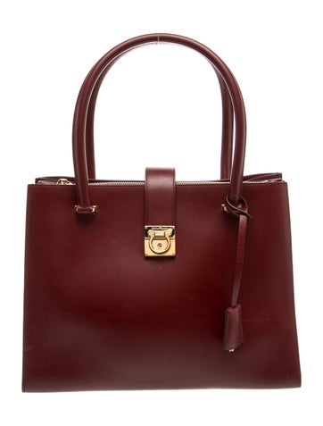 Leather Top Handle Bag