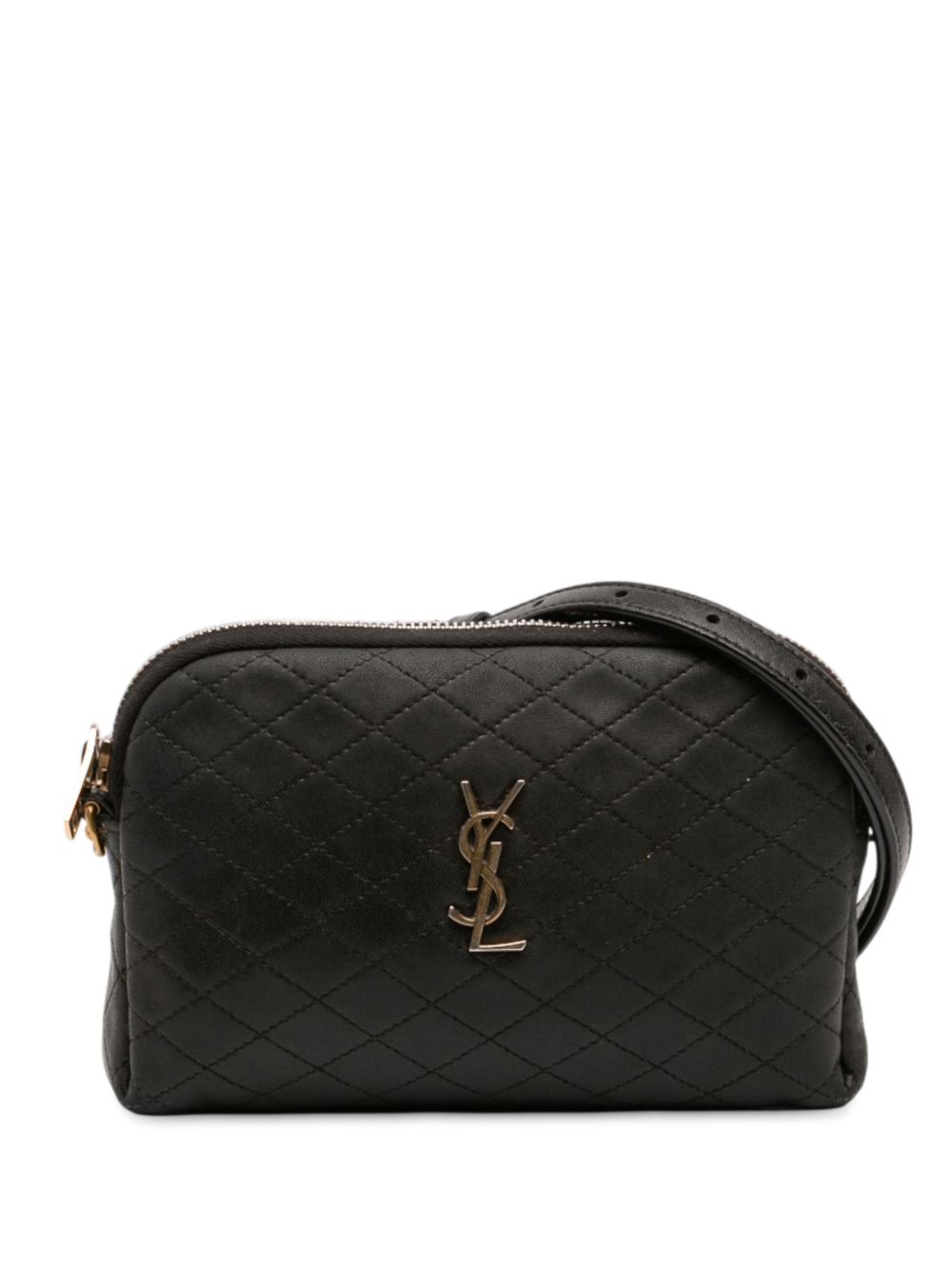 2022 Mini Quilted Lambskin Gaby Zippered Pouch crossbody bag
