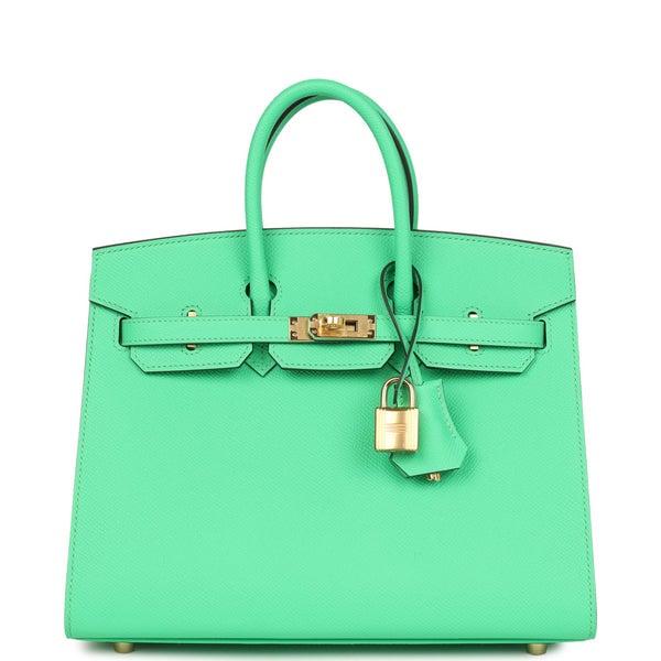 Hermes Hermes Birkin Sellier 25 Vert Comics Epsom Gold Hardware