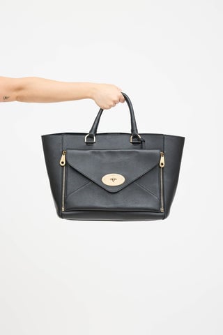 Mulberry Willow Classic Leather Tote Bag