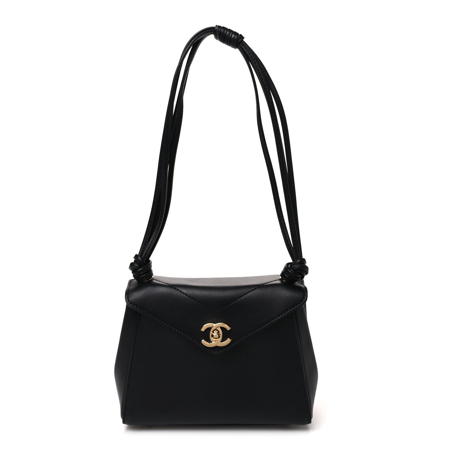 Chanel Calfskin Madame Coco Small Flap Handbag Black