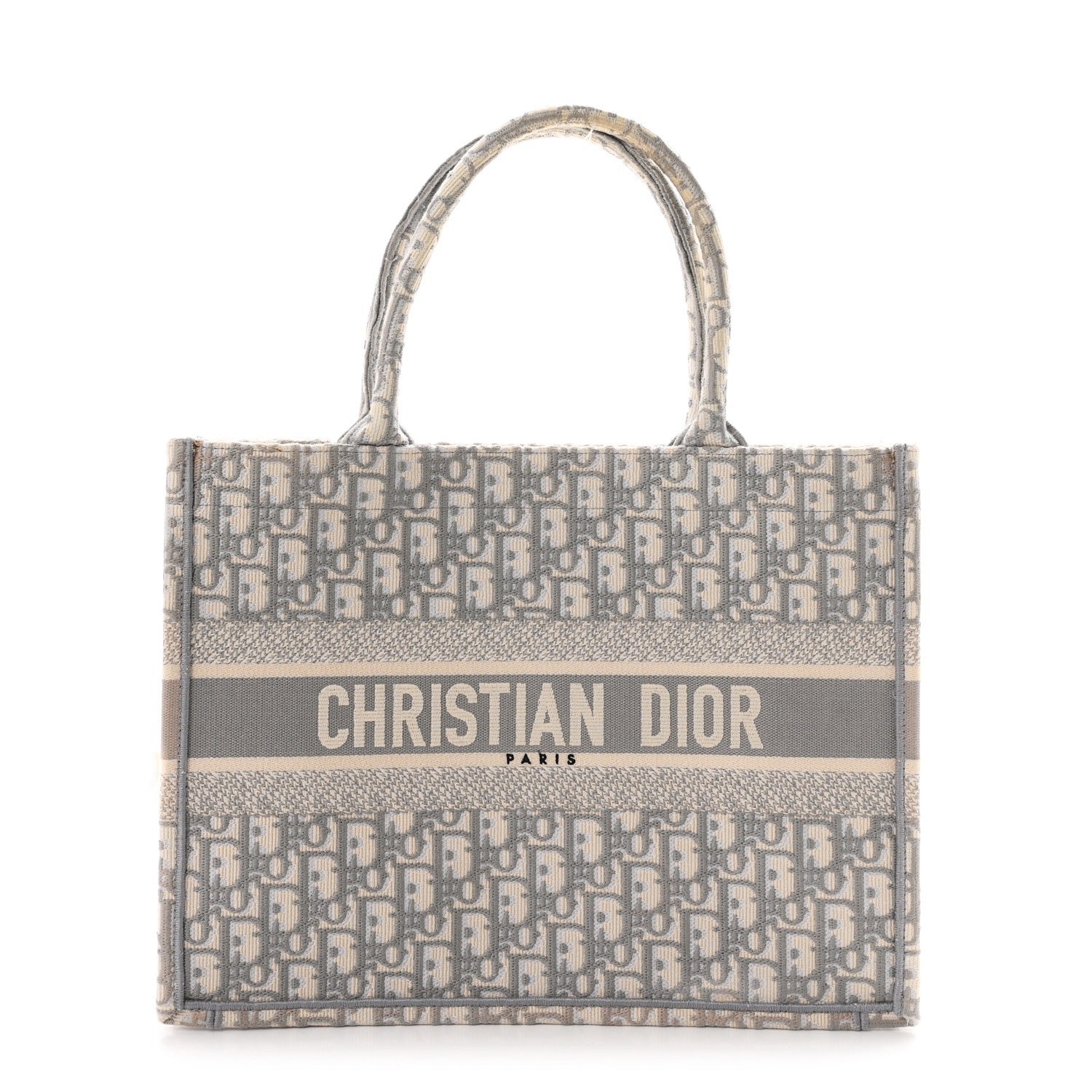 Christian Dior Oblique Medium Book Tote Grey