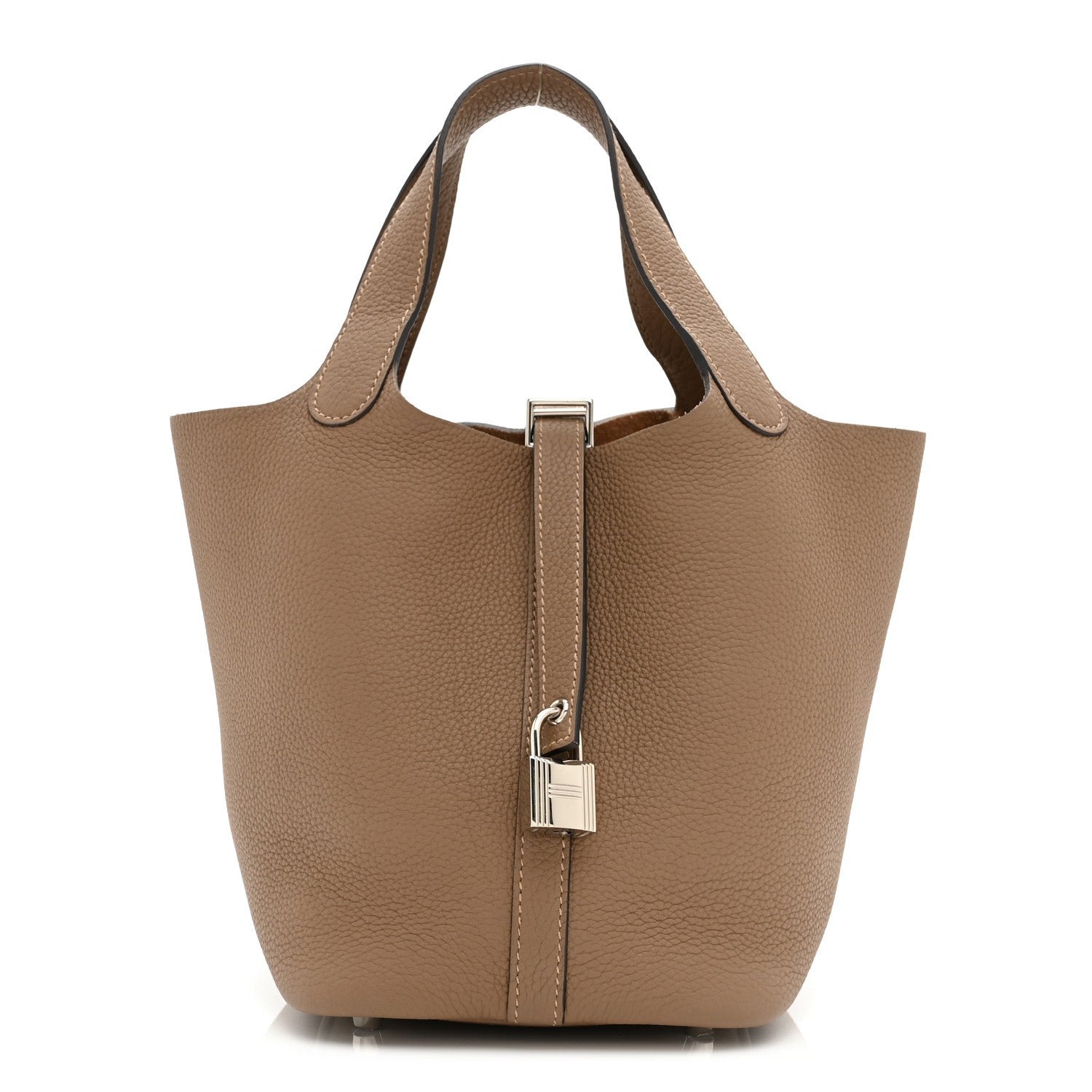 Hermes Taurillon Maurice Picotin Lock 18 PM Beige De Weimar