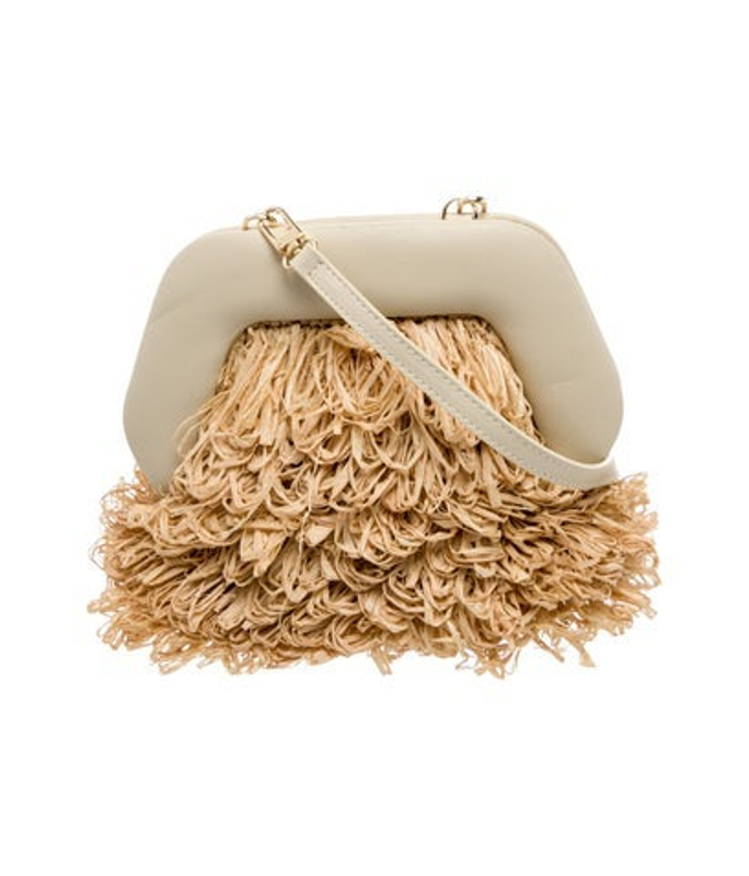 Themoire Raffia Crossbody Bag