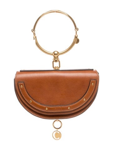 Leather Nile Minaudière Bracelet Small, Small
