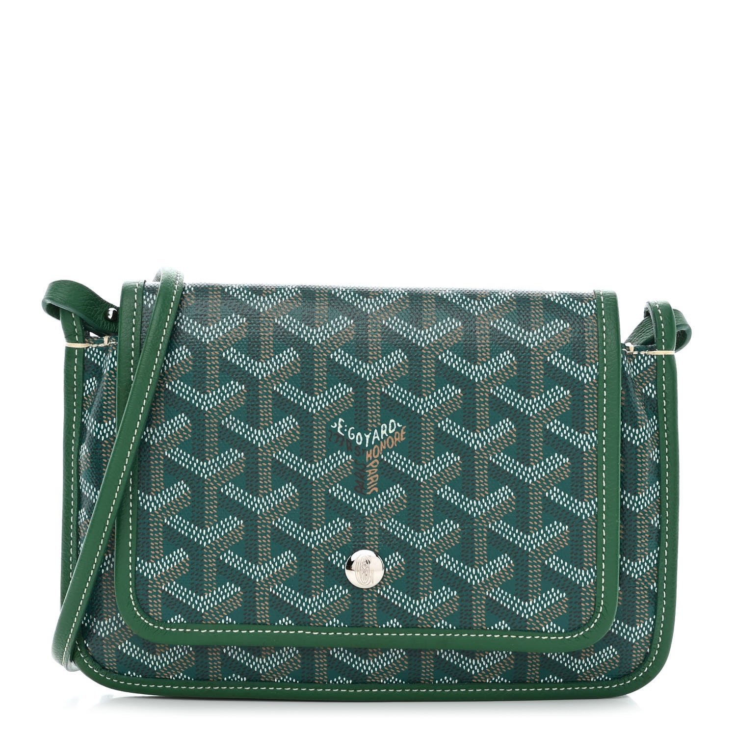 Goyard Goyardine Plumet Wallet Clutch Green