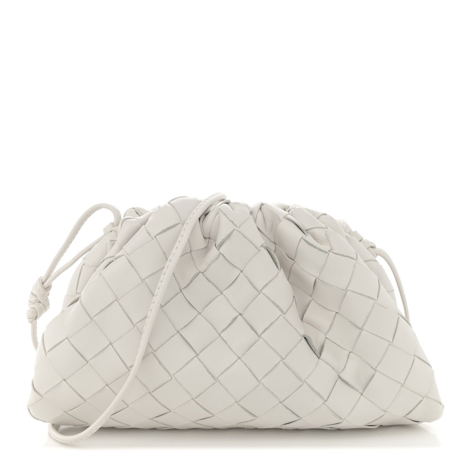 Bottega Veneta Nappa Intrecciato The Mini Pouch Chalk