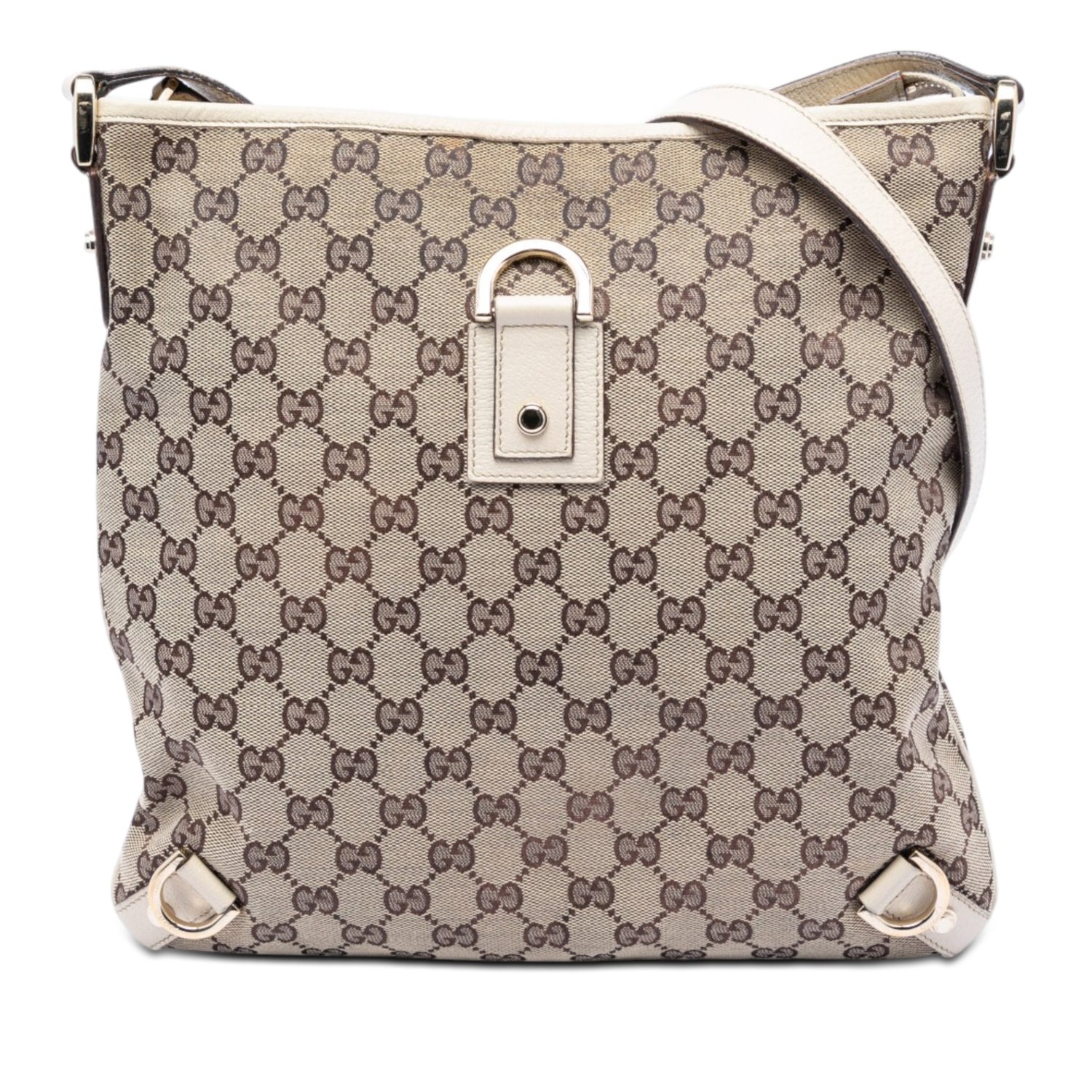 Calf Leather GG Canvas Abbey D Ring Crossbody