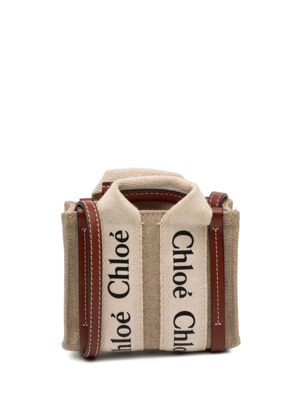Chloe 2023 Nano Canvas Woody satchel