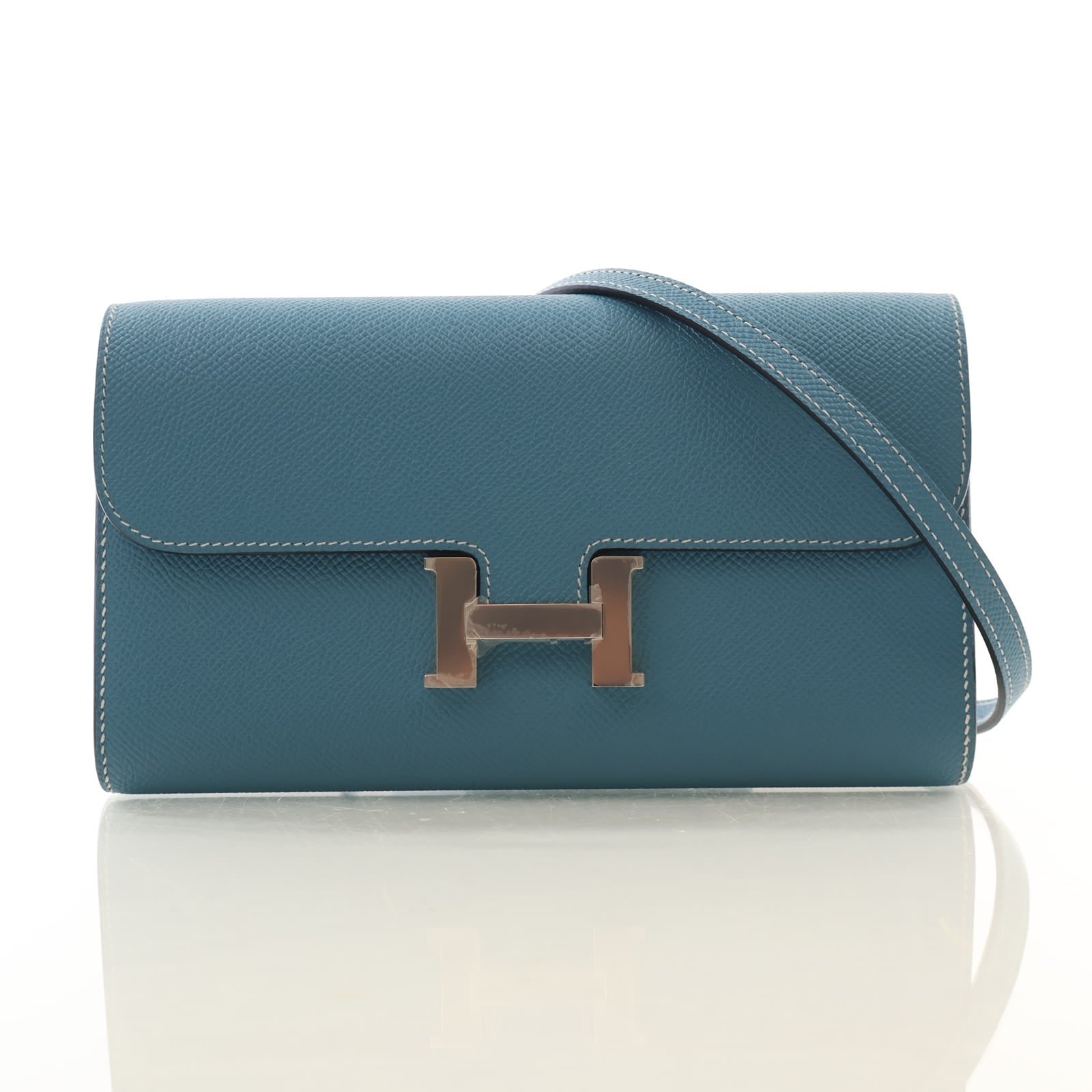 Hermes Bleu Jean Epsom Constance To Go Wallet