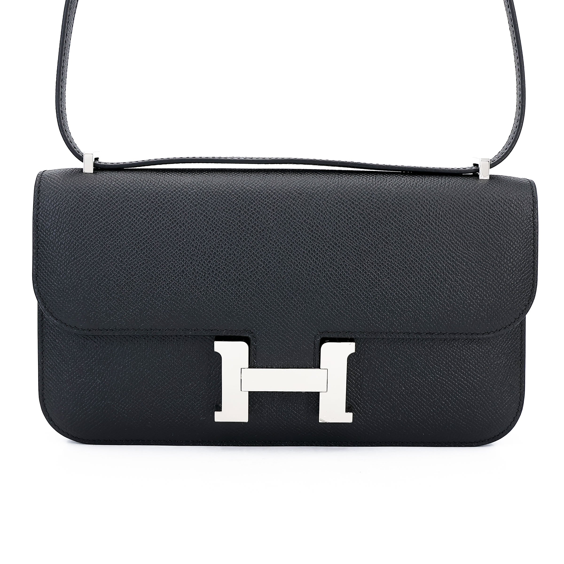 Hermes Brand New ( Rank N ) HERMÈS Constance Elan Noir (89) Epsom Palladium hardware K (2025)