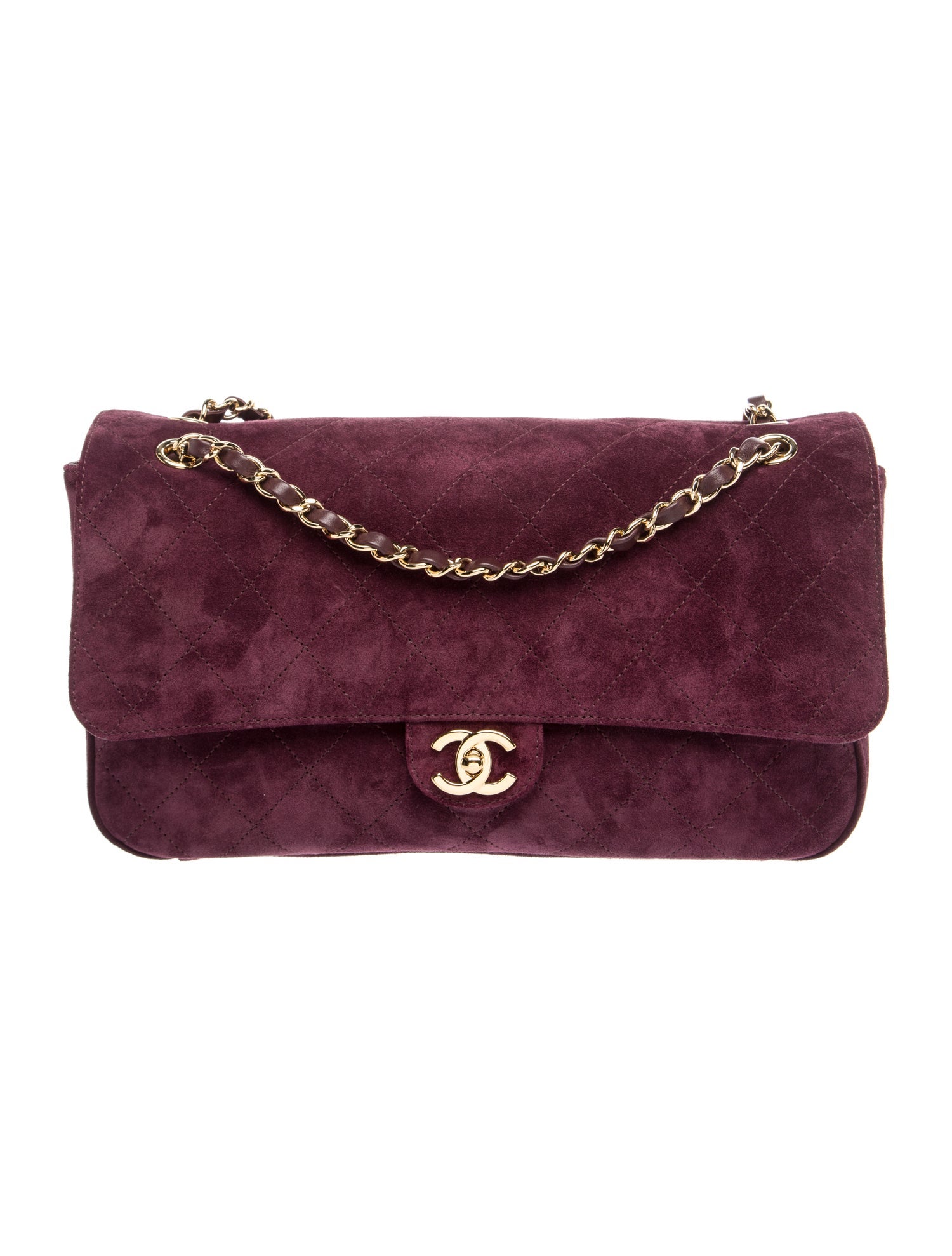 2026 Quilted Suede Small Maxi Souplissimo Flap Bag