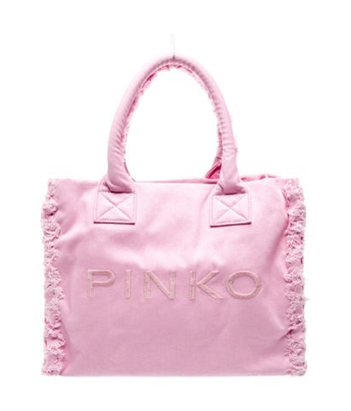 Pinko Canvas Top Handle Bag