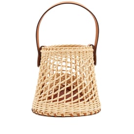 Hermes Naturel and Fauve Butler Wicker Sabot Picnic Bag Palladium Hardware, 2024