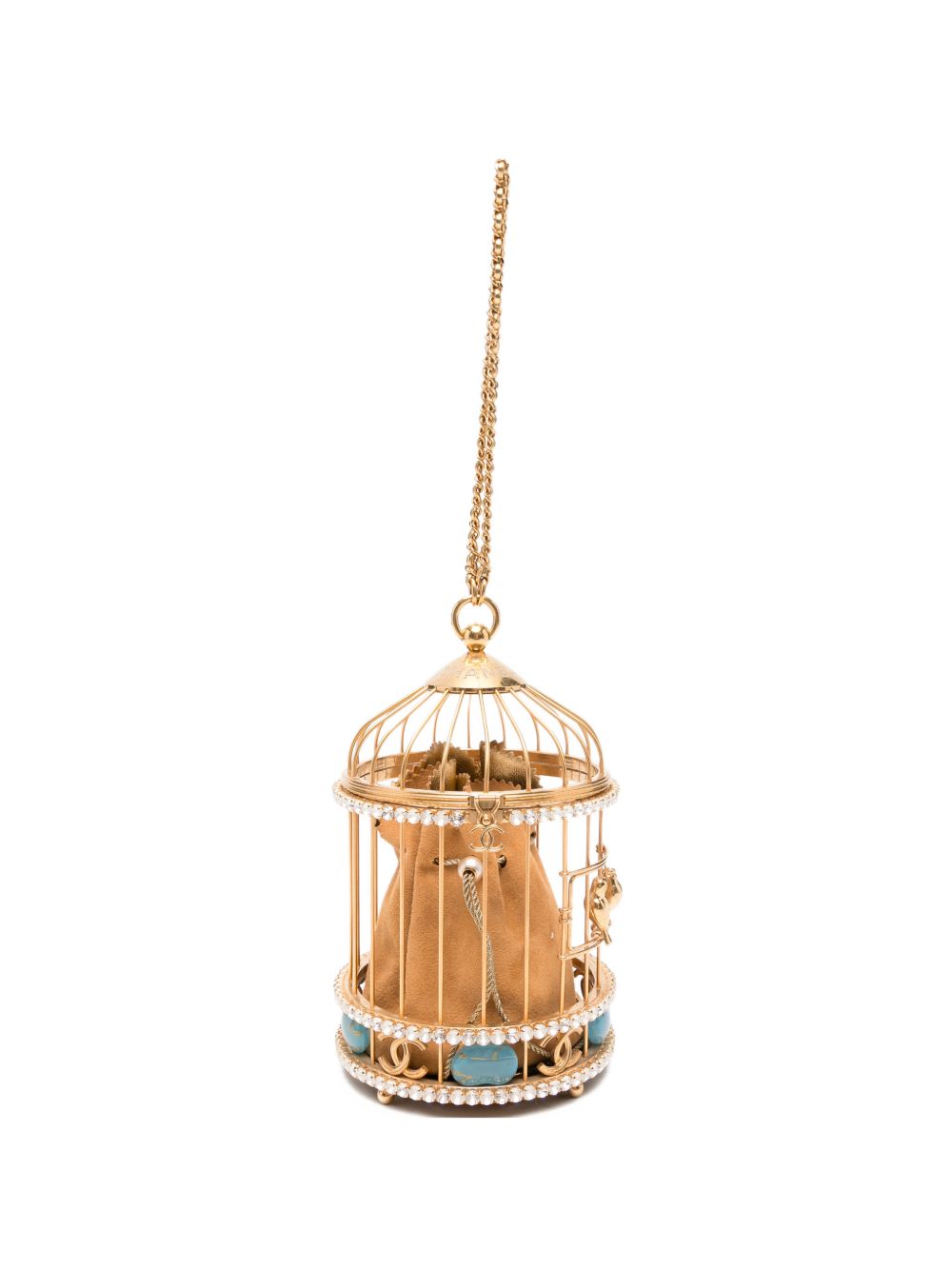 birdcage-design tote bag