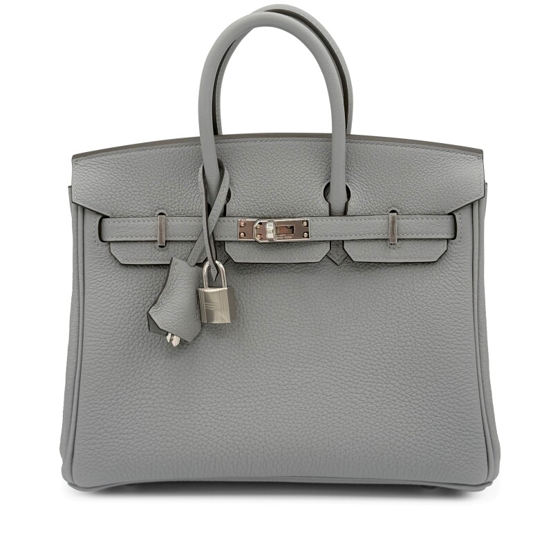 Hermes Gris Pantin Togo Birkin 25 Palladium Hardware, 2025