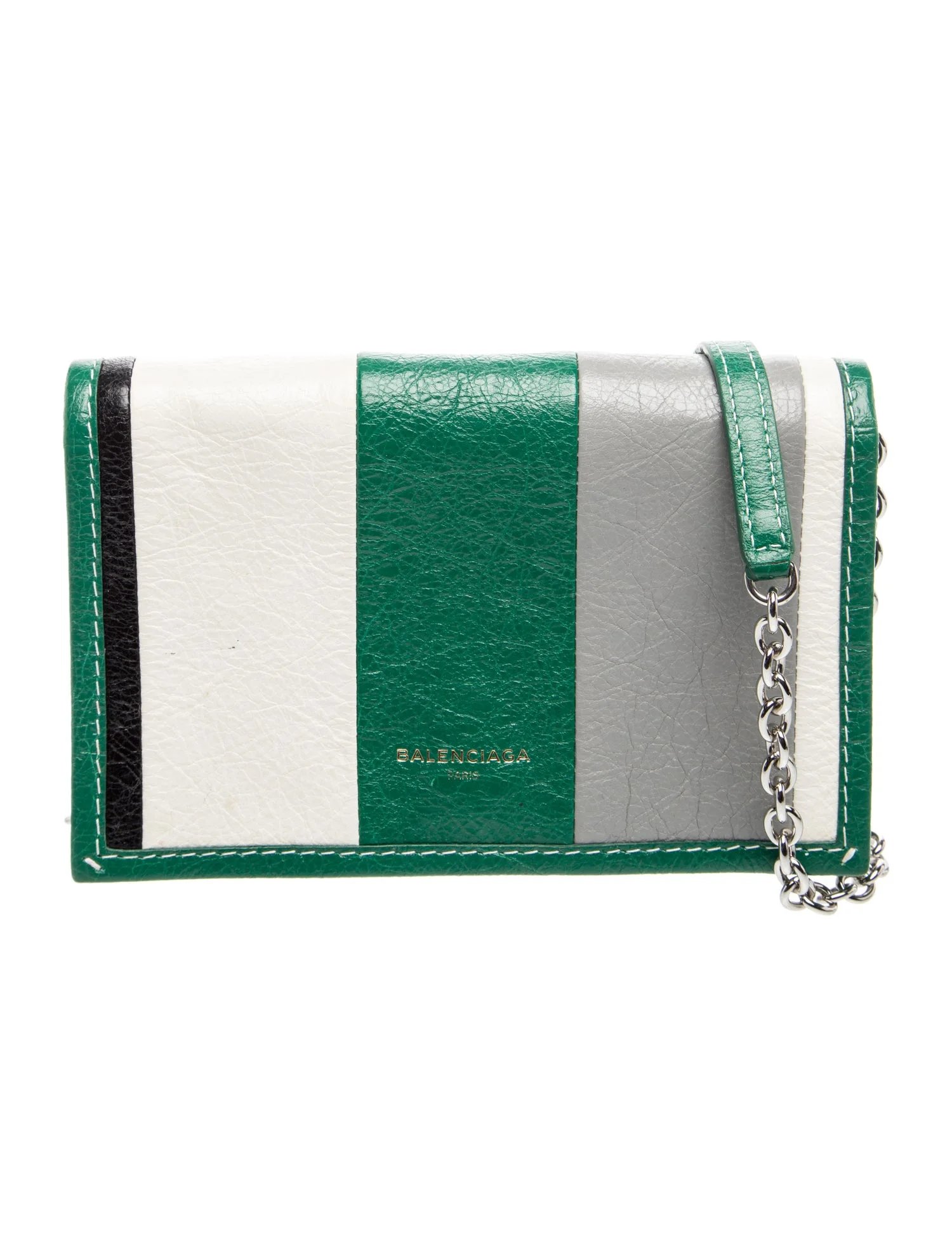 Leather Bazar Chain Crossbody Bag