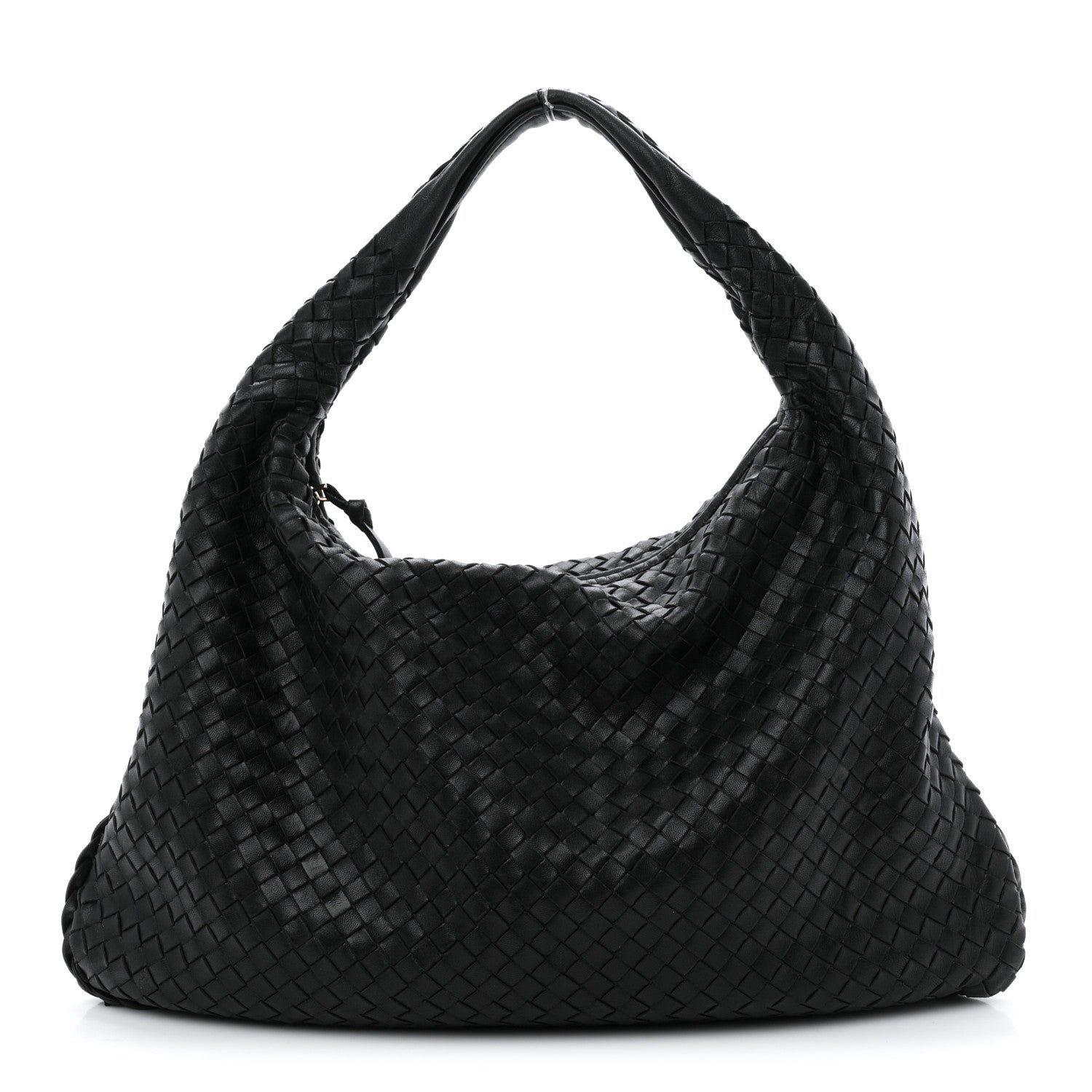 Bottega Veneta Bottega Veneta Nappa Intrecciato Large Veneta Hobo Black