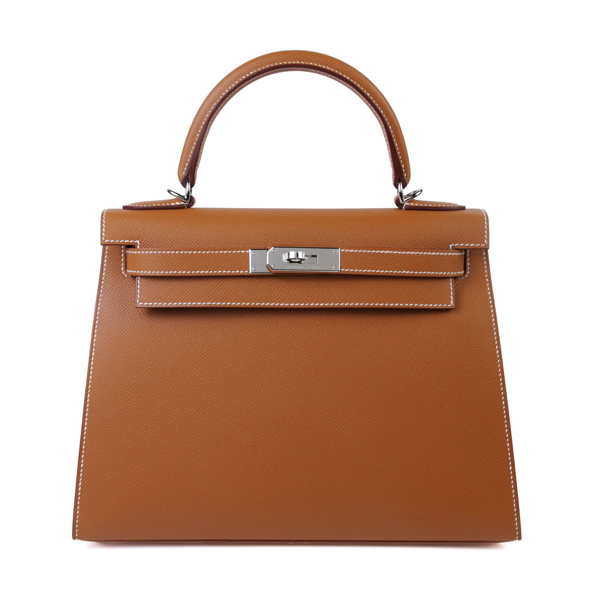 Brand New ( Rank N ) HERMÈS Kelly 28 Sellier Gold (37) Epsom Palladium hardware K (2025)
