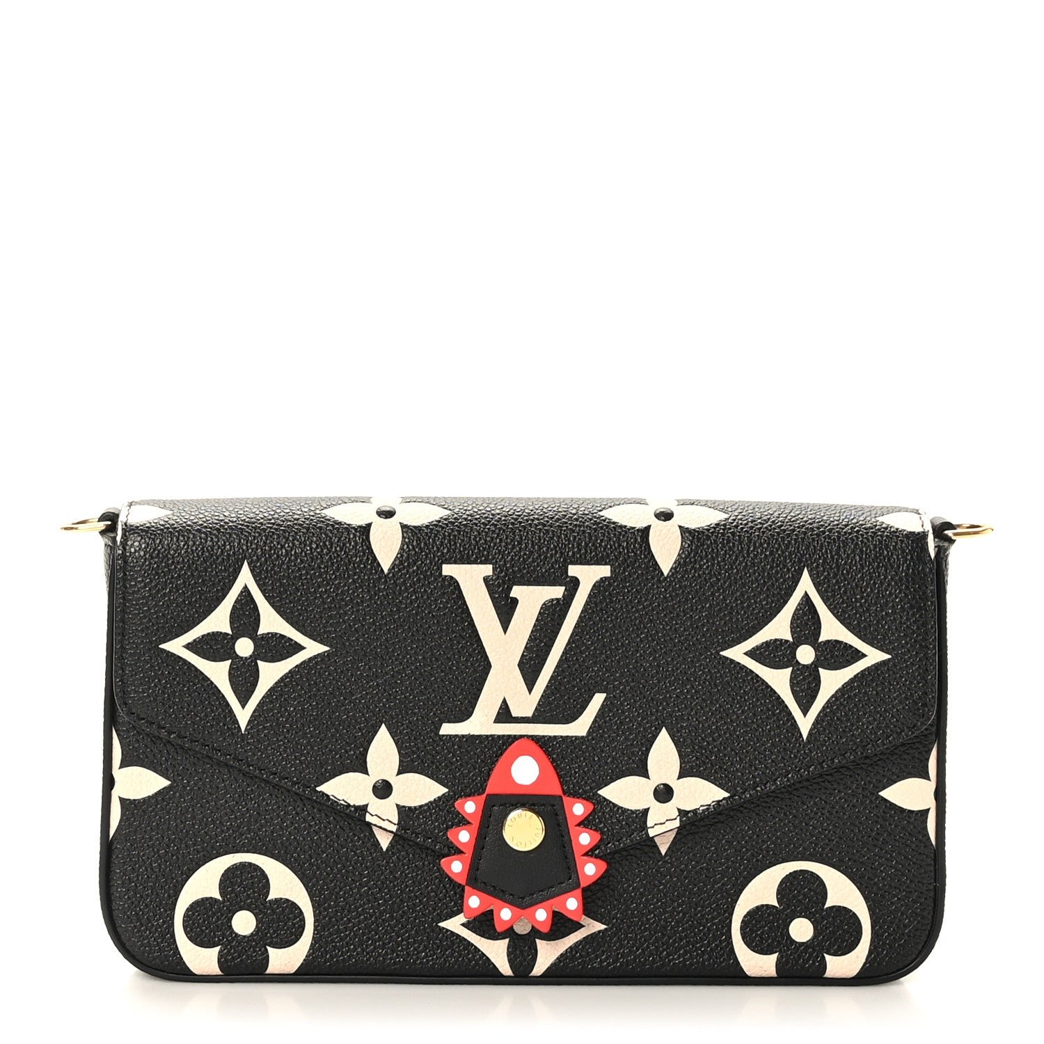 Louis Vuitton Empreinte Monogram Giant Crafty Pochette Felicie Black