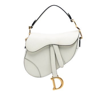 Mini Grained Calfskin Saddle Bag