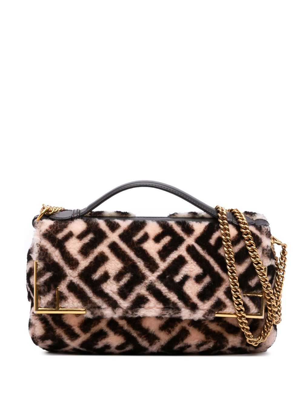 2010-2025 Zucca Shearling Double F Baguette satchel