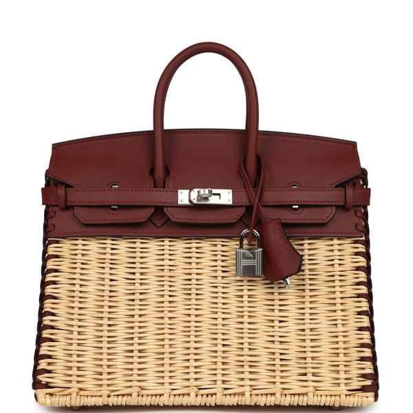 Hermes Picnic Birkin 25 Rouge H Swift Palladium Hardware