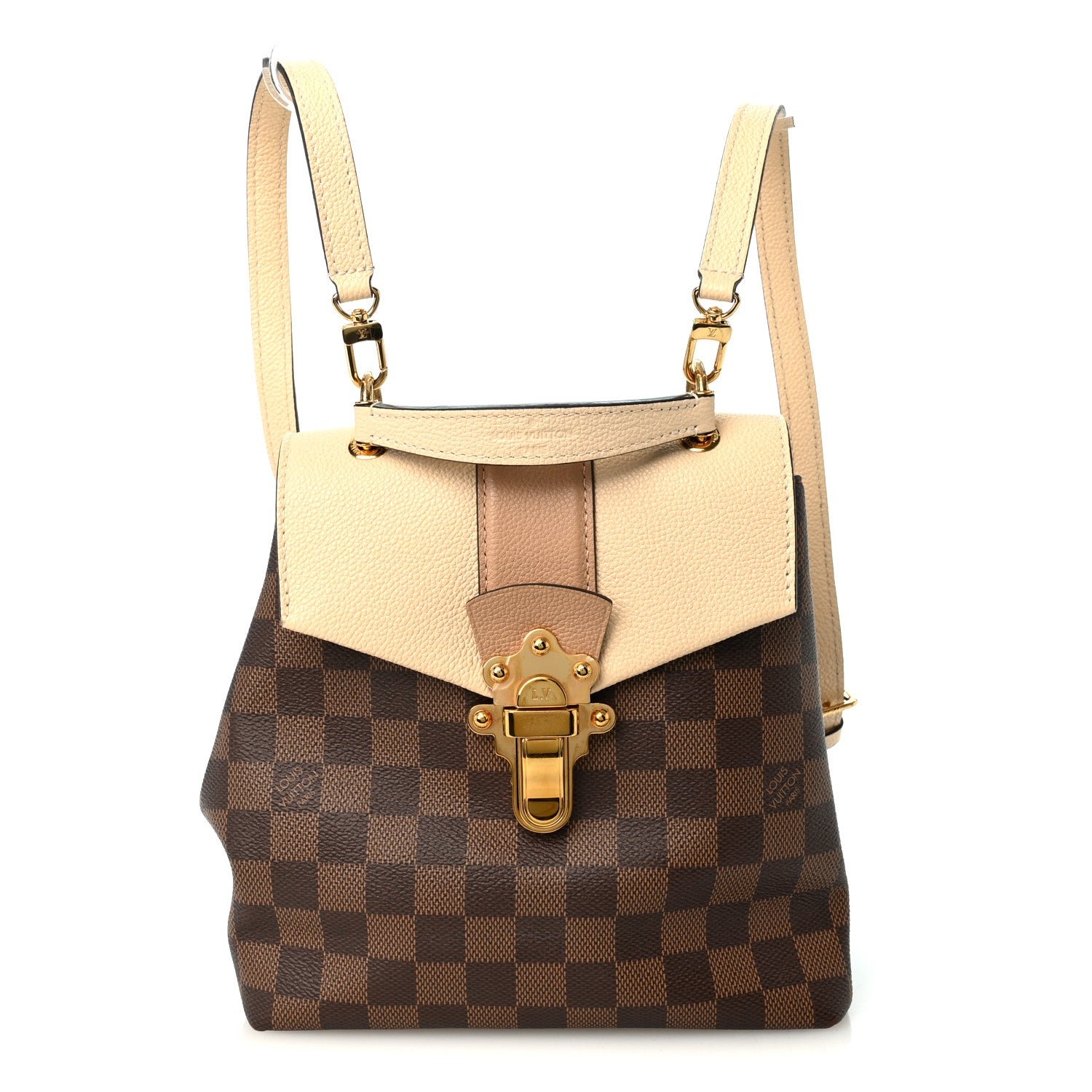 Louis Vuitton Damier Ebene Clapton Backpack Creme