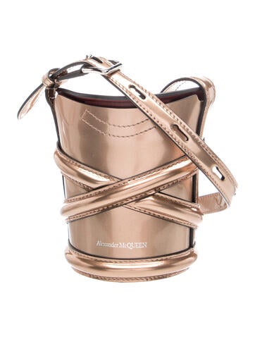 Alexander McQueen Patent Leather The Curve Micro