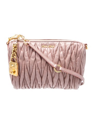 Miu Miu Leather Matelasse Lux