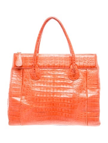 Nancy Gonzalez Crocodile Top Handle Bag