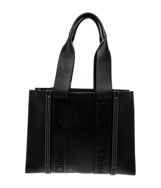 Chloe Leather Woody Tote Medium