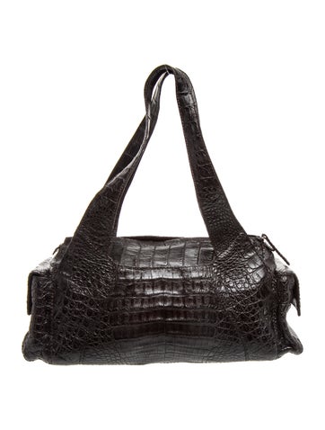 Nancy Gonzalez Crocodile Top Handle Bag