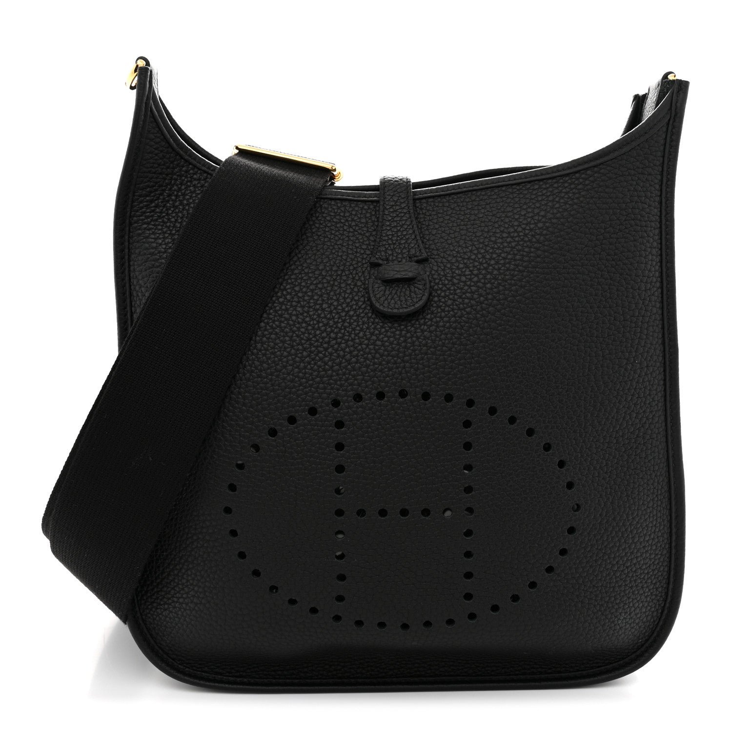 Hermes Hermes Taurillon Clemence Evelyne III PM Black