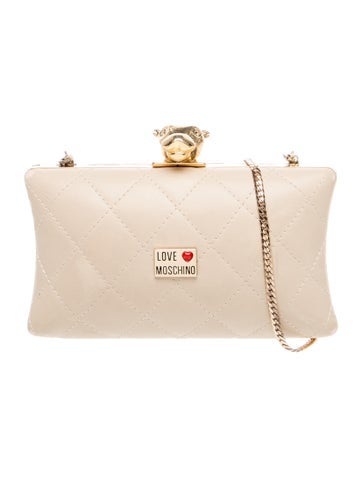 Moschino Leather Clutch