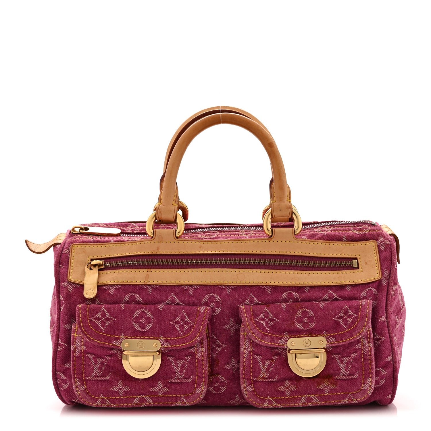 Louis Vuitton Monogram Denim Neo Speedy Fuchsia