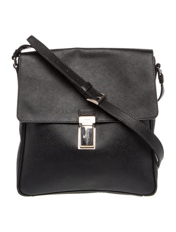 Saffiano Leather Shoulder Bag Vintage