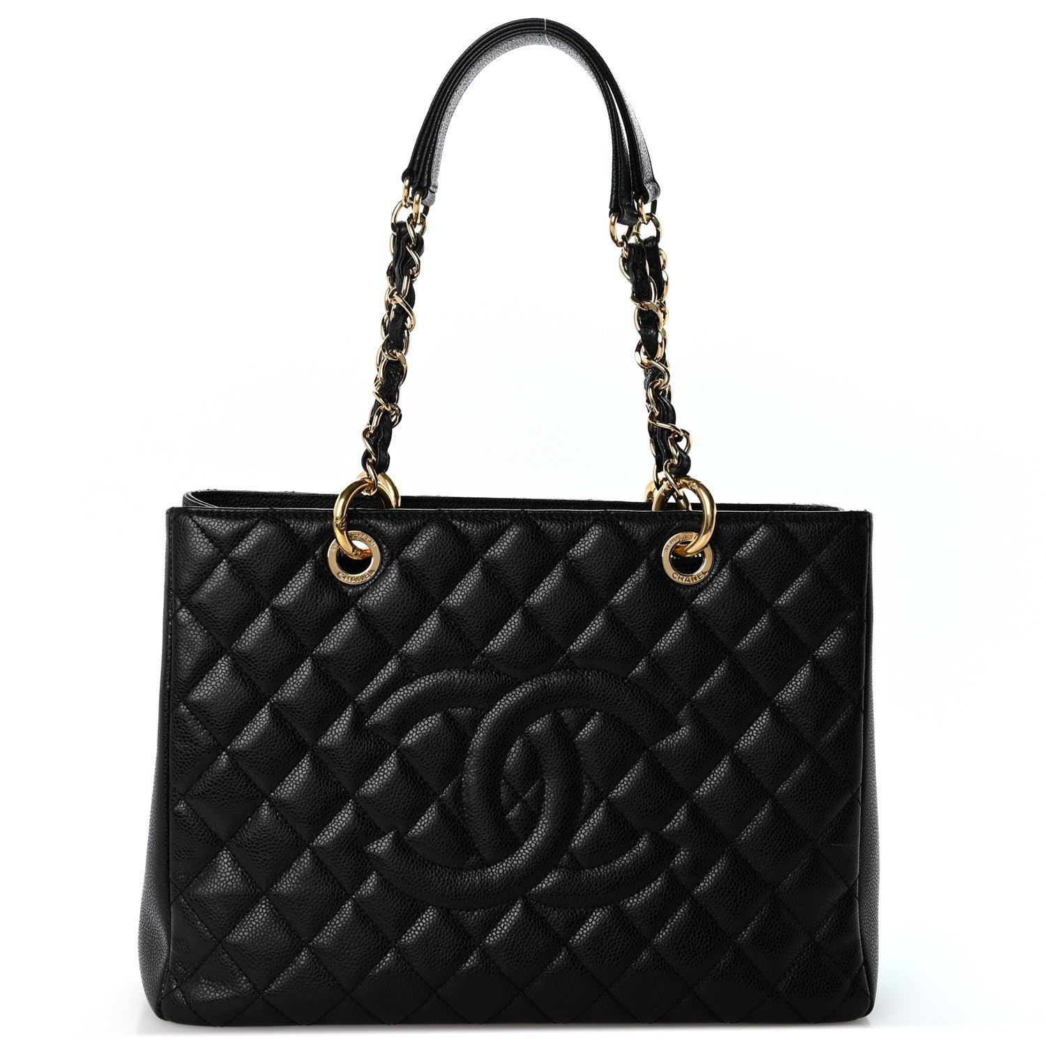 Chanel Caviar Quilted Grand Shopping Tote GST Black