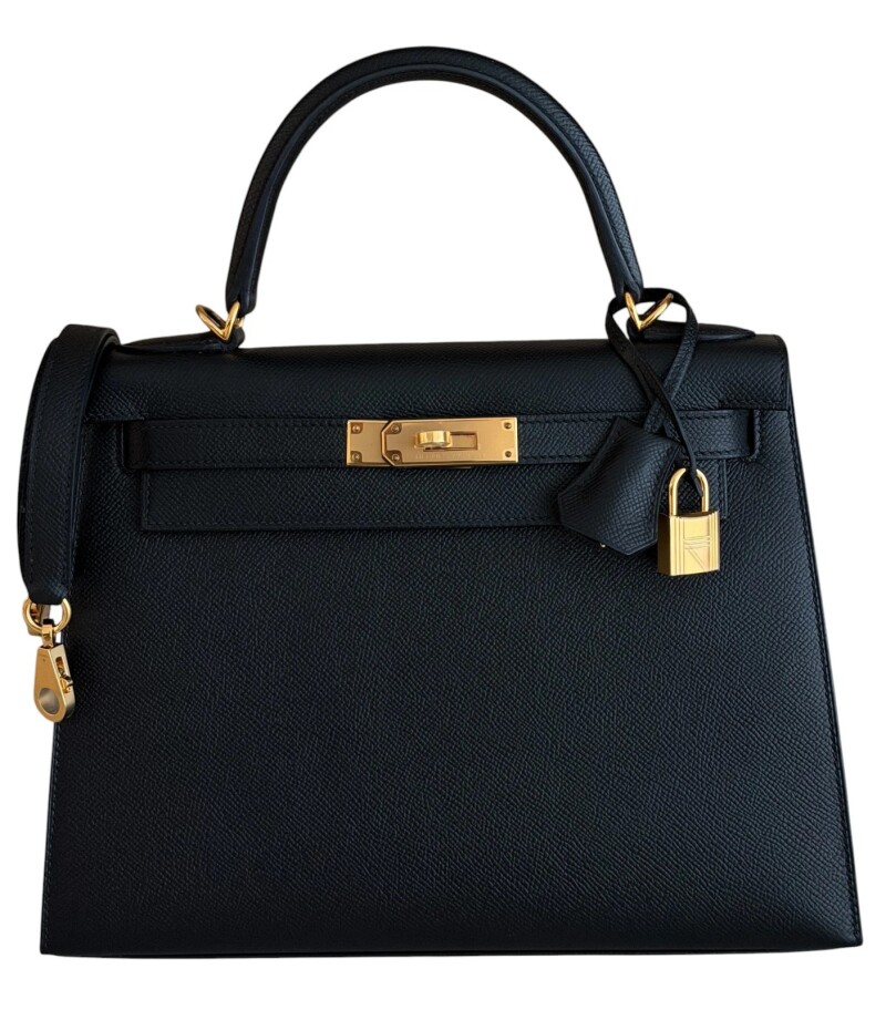 Black Epsom Sellier Kelly 28 Gold Hardware, 2020